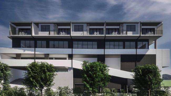 Artist concepts of NeuBau Group's mixed development project at Central Dr, Sippy Downs. Picture: Blackburne Jackson Architecture