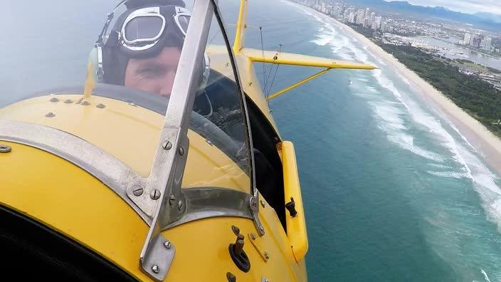 Tiger Moth joyride over the Gold Coast