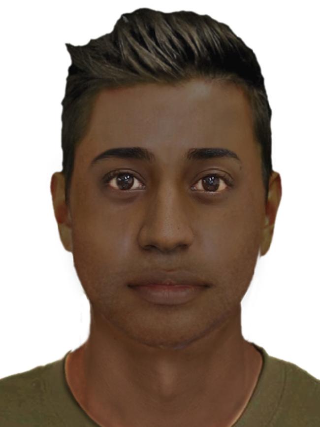 A computer-generated image of a man wanted over the sexual assault of a 24-year-old woman at Seaford Beach about 5pm on Easter Sunday.