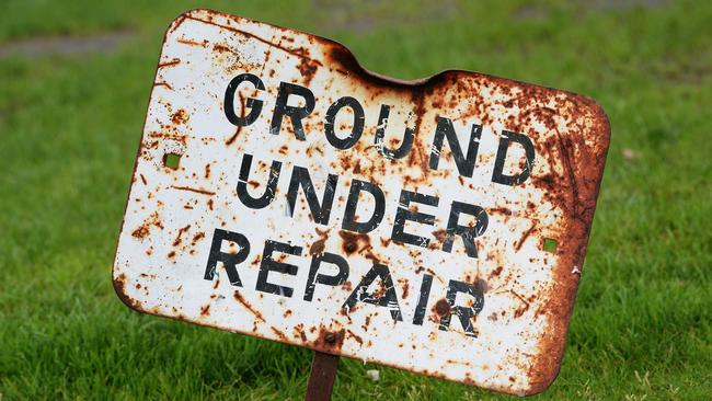 Schramms Reserve was deemed unplayable. Picture: Steve Tanner