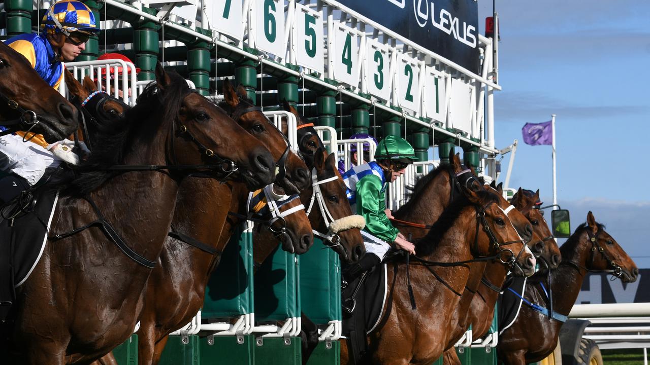 John Allen riding Grand Promenade earlier this month. Photo by Vince Caligiuri/Getty Images.