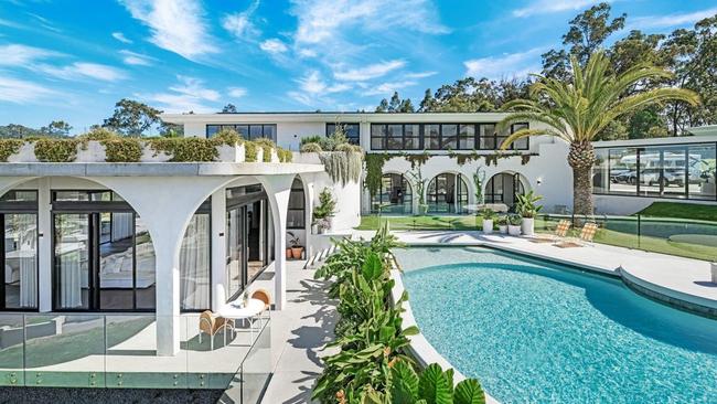 Jesinta and Buddy Franklin's seven-bedroom property easily ranks among the best of its kind on the Gold Coast. Picture: realestate.com.au