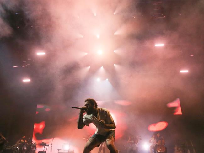Post Malone performs at the RNA Showgrounds. Photo - Stephen Archer