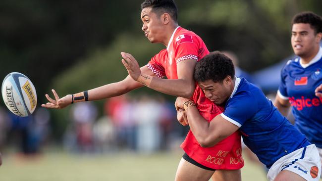 There was plenty on the line in the U17 game between Tonga and Samoa.