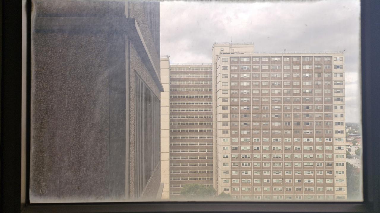 The bike lane runs past North Richmond’s infamous public housing towers. Picture: news.com.au