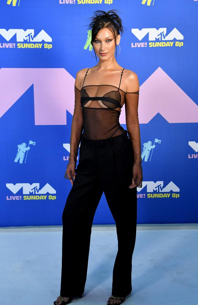 Bella Hadid wearing a sexy spin on the cut-out trend – a pick for the upcoming party season. Picture: Getty Images