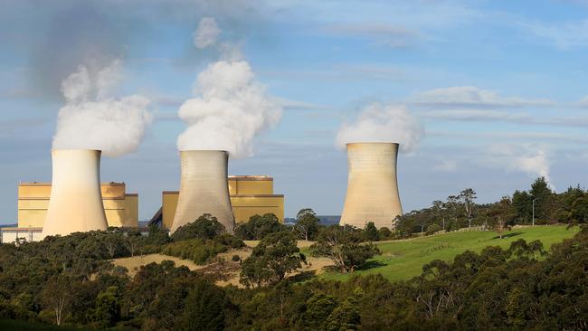 One of the four units at Yallourn power station was offline on Friday. Picture: Mark Stewart