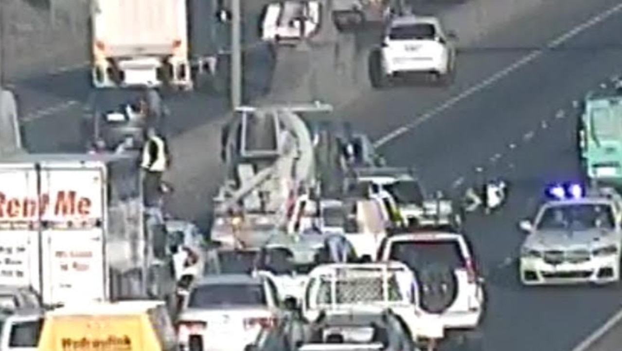 Major delays are expected on the M80 Ring Road in Melbourne after a multi-vehicle crash. Picture: VicTraffic.