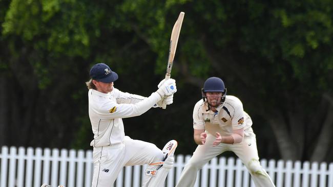 Valley batsman Mitch Pickford Fourth grade: Norths v Valley Saturday March 25, 2023. Picture, John Gass