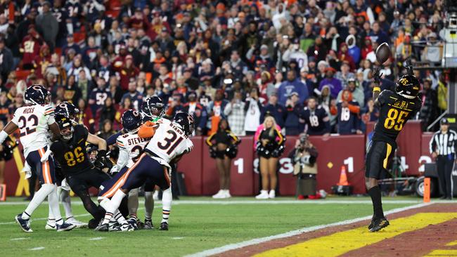 Touchdown. Photo: Scott Taetsch/Getty Images/AFP.