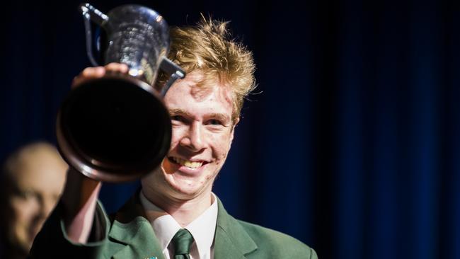 Thomas Irwin is 2019 Dux at St Patrick's College, Shorncliffe. Picture: Michael Marston – ePixel Images