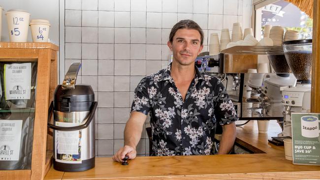 Seadog’s Brodie Green is about to open a new outlet in the Burleigh Bowls Club Picture: Jerad Williams