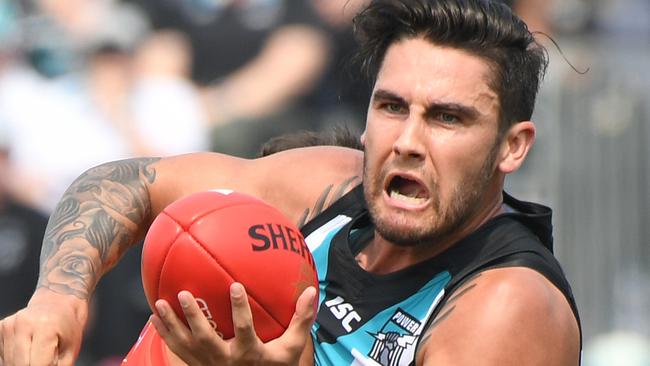 Chad Wingard is sidelined with a calf injury.