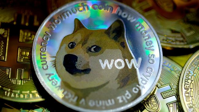 Dogecoin is now worth billions despite being started as a joke. Picture: Yuriko Nakao/Getty Images