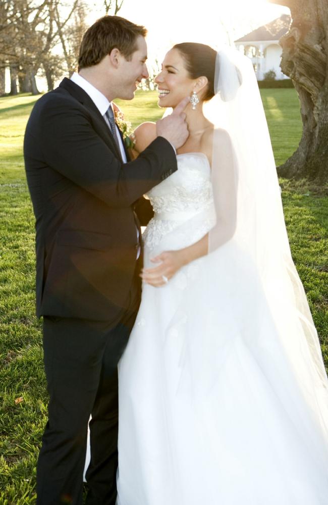 The happy couple on their special day in 2010. Picture: Tarsha Hosking