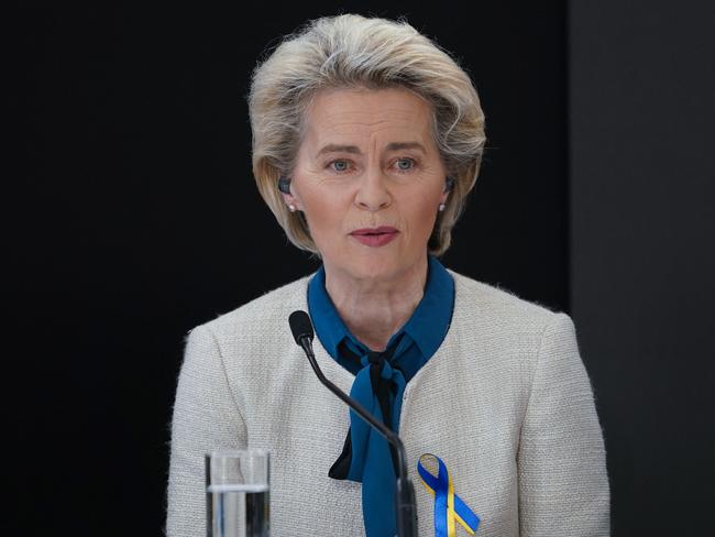 Ursula von der Leyen, President of the European Commission, in Poland on Tuesday. Picture: Janek Skarzynski/AFP