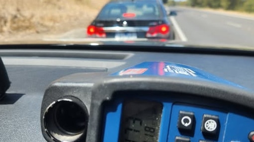 Police conducting speed detection duties on the South Eastern Freeway detected the Holden sedan travelling at 173km/h in a 110km/h speed zone. Picture: SA Police