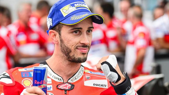 Andrea Dovizioso celebrates ain Austria.