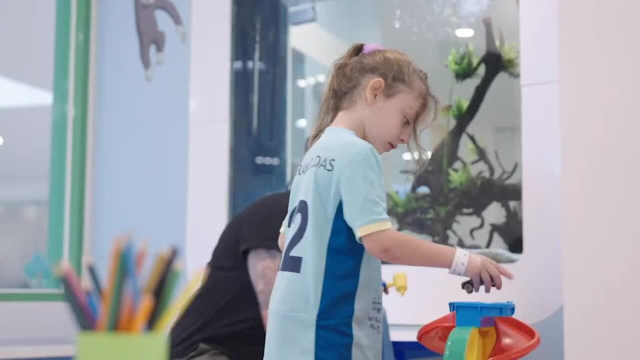 Emotional moment Zara becomes first child to receive promising Cerebral Palsy treatment in Aus