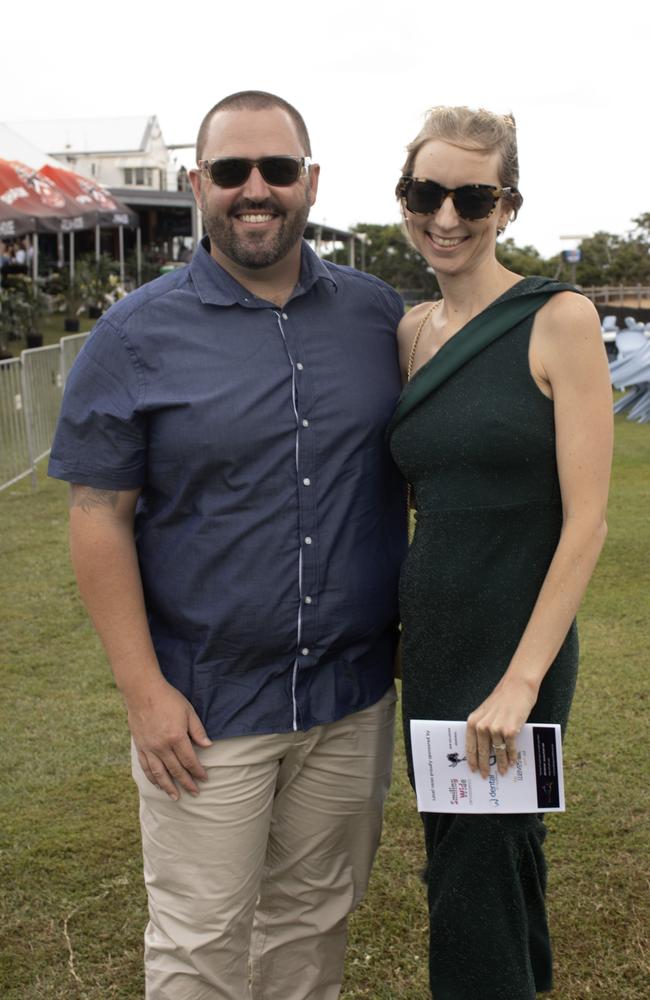 Angela and Jarryd Simonka at the Bundaberg Catholic Schools Race Day.