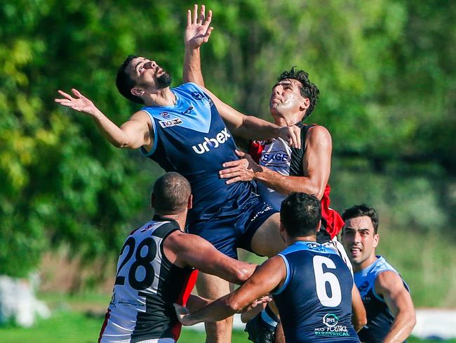 Southern Districts vs Darwin Buffaloes at Cazalys Arena in Round 4.. Picture: Glenn Campbell