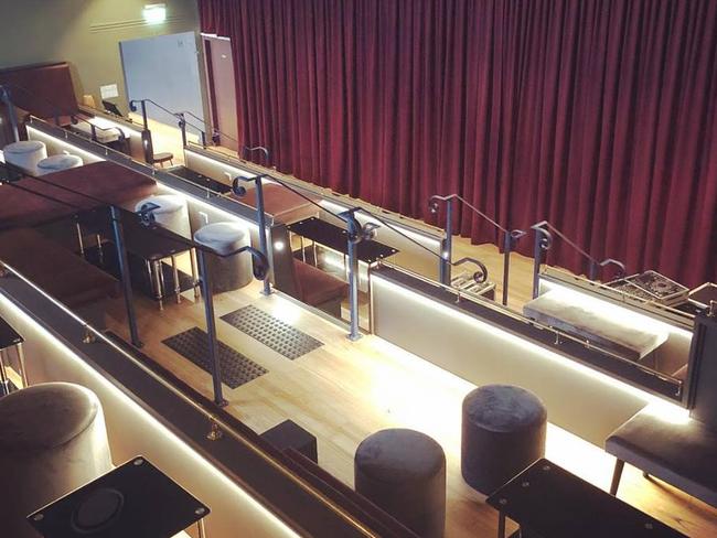 The mezzanine level of the new-look Savoy Theatre after being converted into a bar. Picture: Supplied