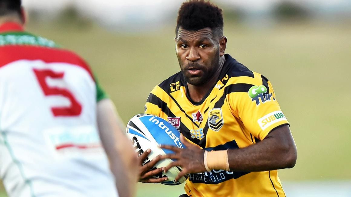 Rugby League: Sunshine Coast Falcons V Wynnum. Falcon's Jonathon Reuben. Picture: Patrick Woods