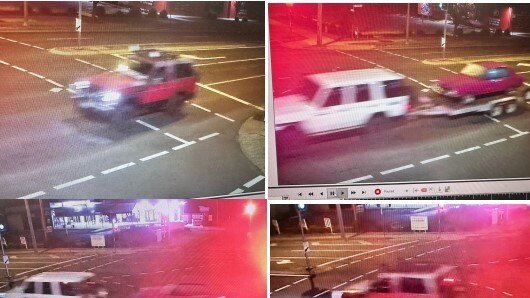 Police want to speak to the owners of the three cars caught on CCTV following a break in at a Warwick car dealership. (Photo: Queensland Police)