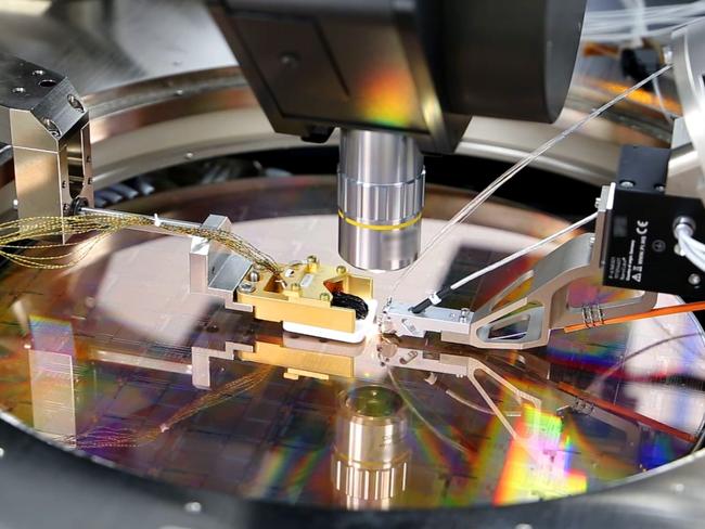 A PsiQuantum wafer. Source: Supplied.