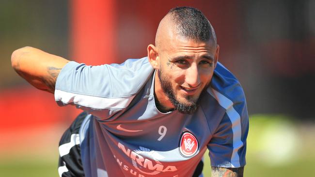 Kerem Bulut at Western Sydney Wanderers training, Blacktown International Sportspark, Rooty Hill. pic Mark Evans