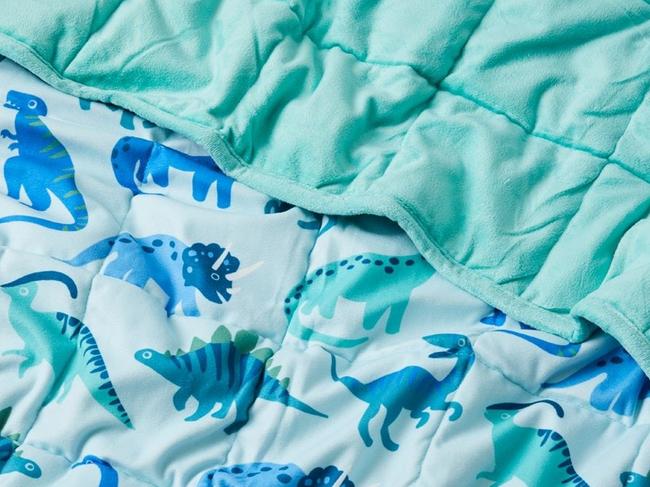 Printed Happy Dinosaurs weighted blanket (2kg)https://www.adairs.com.au/adairs-kids/bedroom/blankets/adairs-kids/printed-happy-dinosaurs-weighted-blanket/