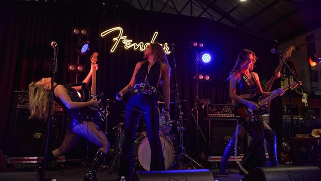 They played at a Fender event in Melbourne