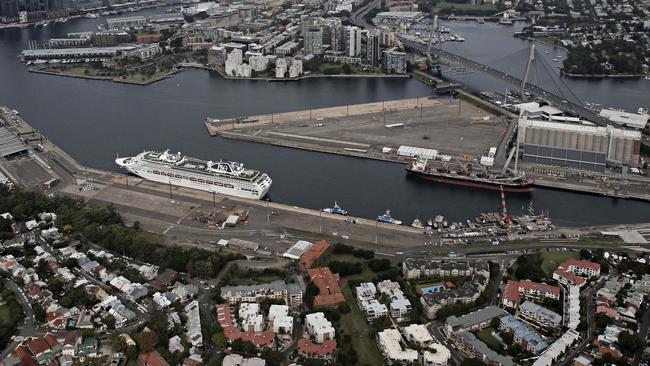 The White Bay terminal is located near homes on the Balmain peninsula.