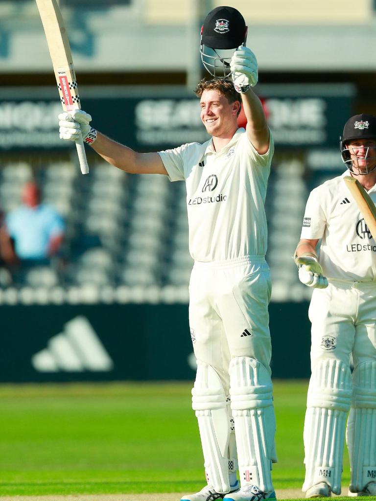 Cameron Green making a century for Gloucestershire. Source: X/Gloucestershire Cricket @Gloscricket