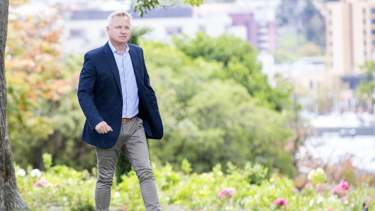 Premier Jeremy Rockliff at Princes Park, Hobart. Picture: Chris Kidd