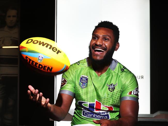 Canberra Raiders Kato Ottio during the Auckland Nines launch for 2017. Picture: Brett Costello