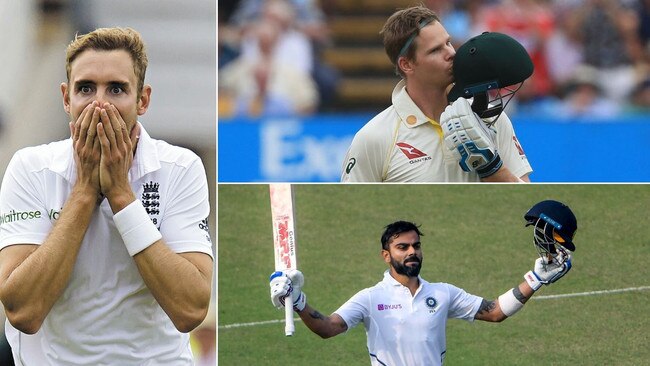 Stuart Broad, Steve Smith and Virat Kohli make the cut.