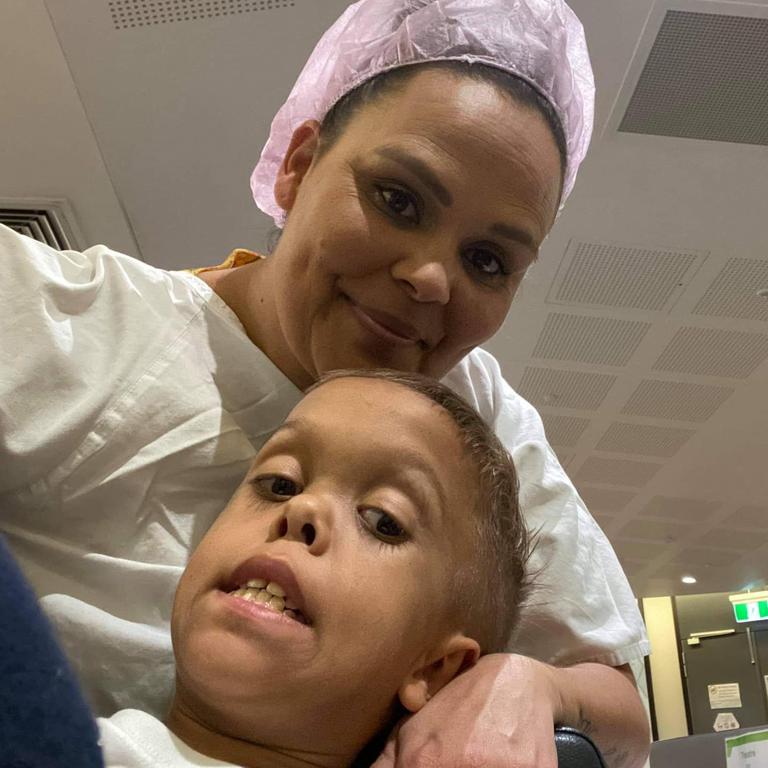 Quaden Bayles’ mum Yarraka has just revealed the nine-year-old is in hospital. Picture: Facebook