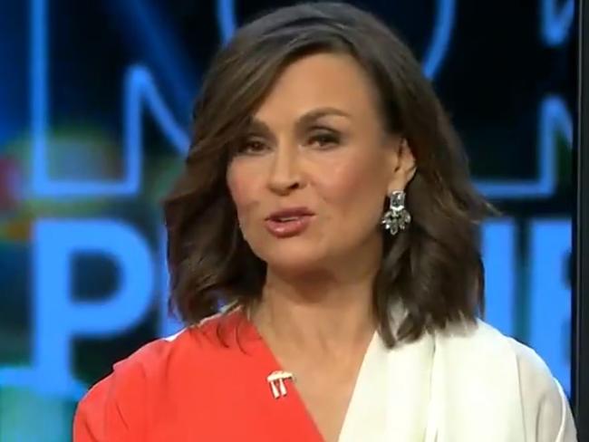 Lisa Wilkinson’s live quarantine bungle. Picture: Channel 10