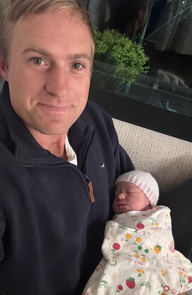 Darcy Dunstan has become a dad for the second time. Picture: Supplied.