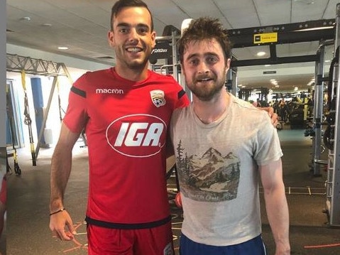 Nikola Mileusnic and Daniel Radcliffe on Instagram