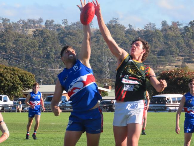 Dylan Farquhar (right) in action for Bridgenorth. Picture: Jon Tuxworth