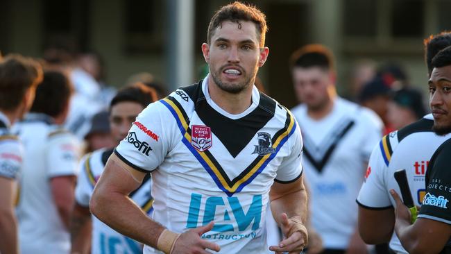 Corey Oates playing for Souths Logan. Picture: David Clark