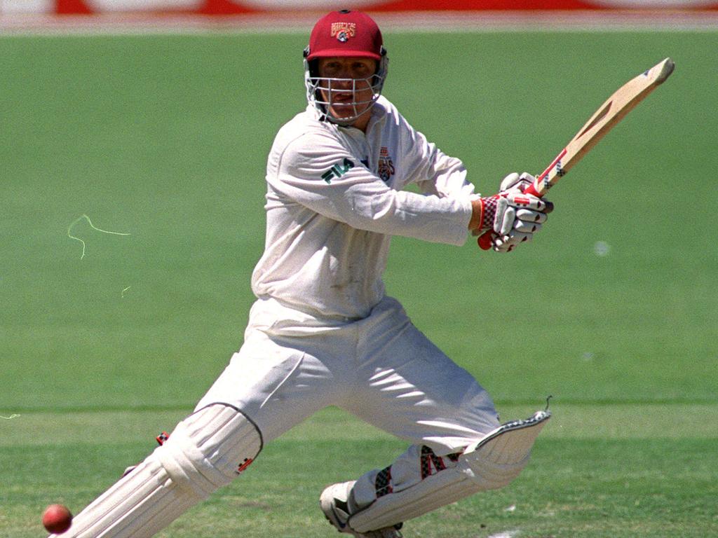 Wade Seccombe batting for Queensland.