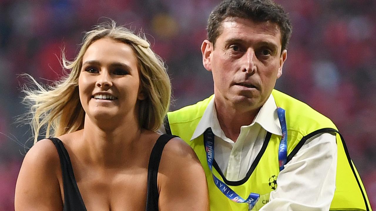 Champions League streaker says she received flirty messages from players