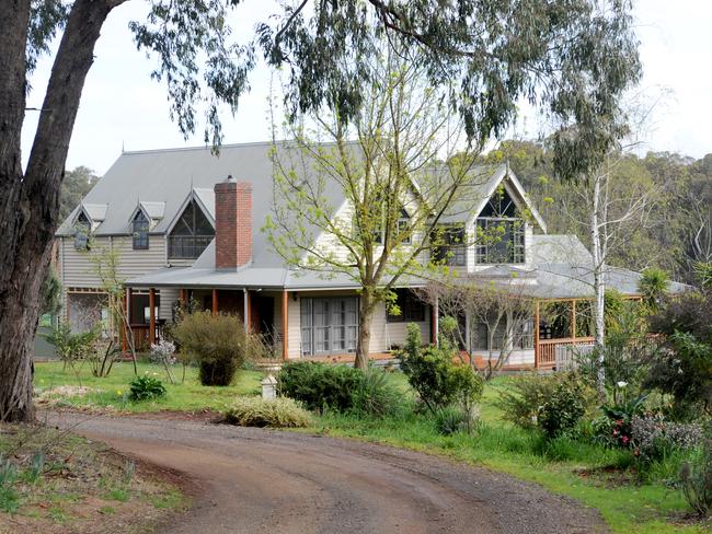 Piles of papers relating to the family farm were found in their Silvan property. Picture: Andrew Henshaw