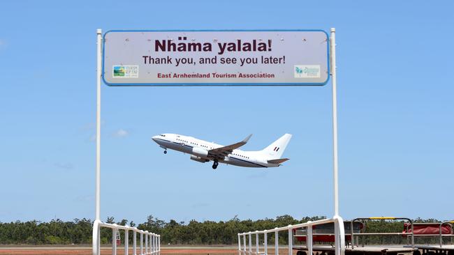 A Cessna 210 went missing after taking-off from Gove Airport, Nhulunbuy. (AAP Image/Tracey Nearmy)