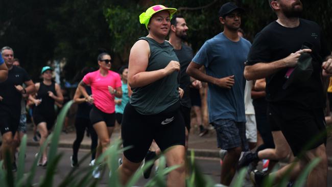 The Australia Day 2023 fun run at Darwin Waterfront included a 5km and 2.5km course. Picture: (A)manda Parkinson