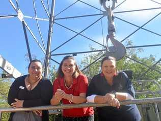 TOP JOB: Tayla Dennis, Debbie Joppich and Leanne Crawford are all smiles, after the Big Rig won two tourism awards this week. Picture: Jorja McDonnell