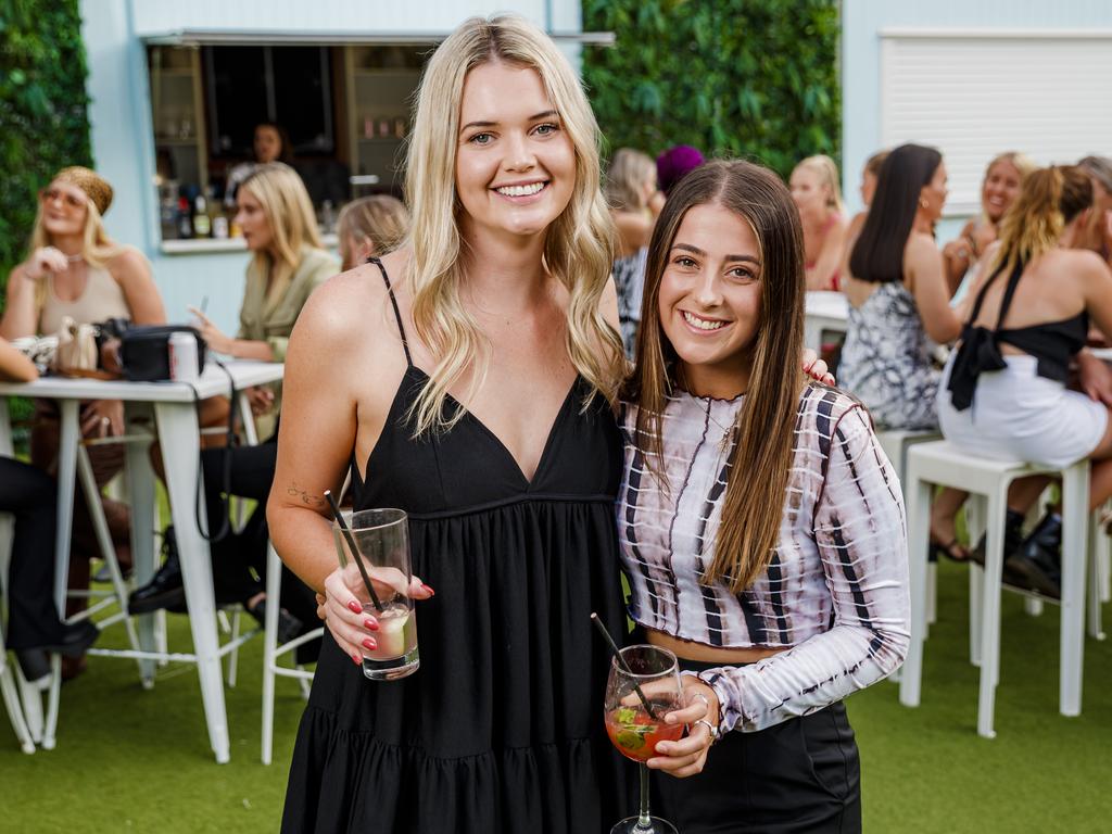 Olivia Rose and Ella Mason at the first night of The Star’s Garden Kitchen &amp; Bar's So-Cal on The Lawn. Picture: Adam Shaw